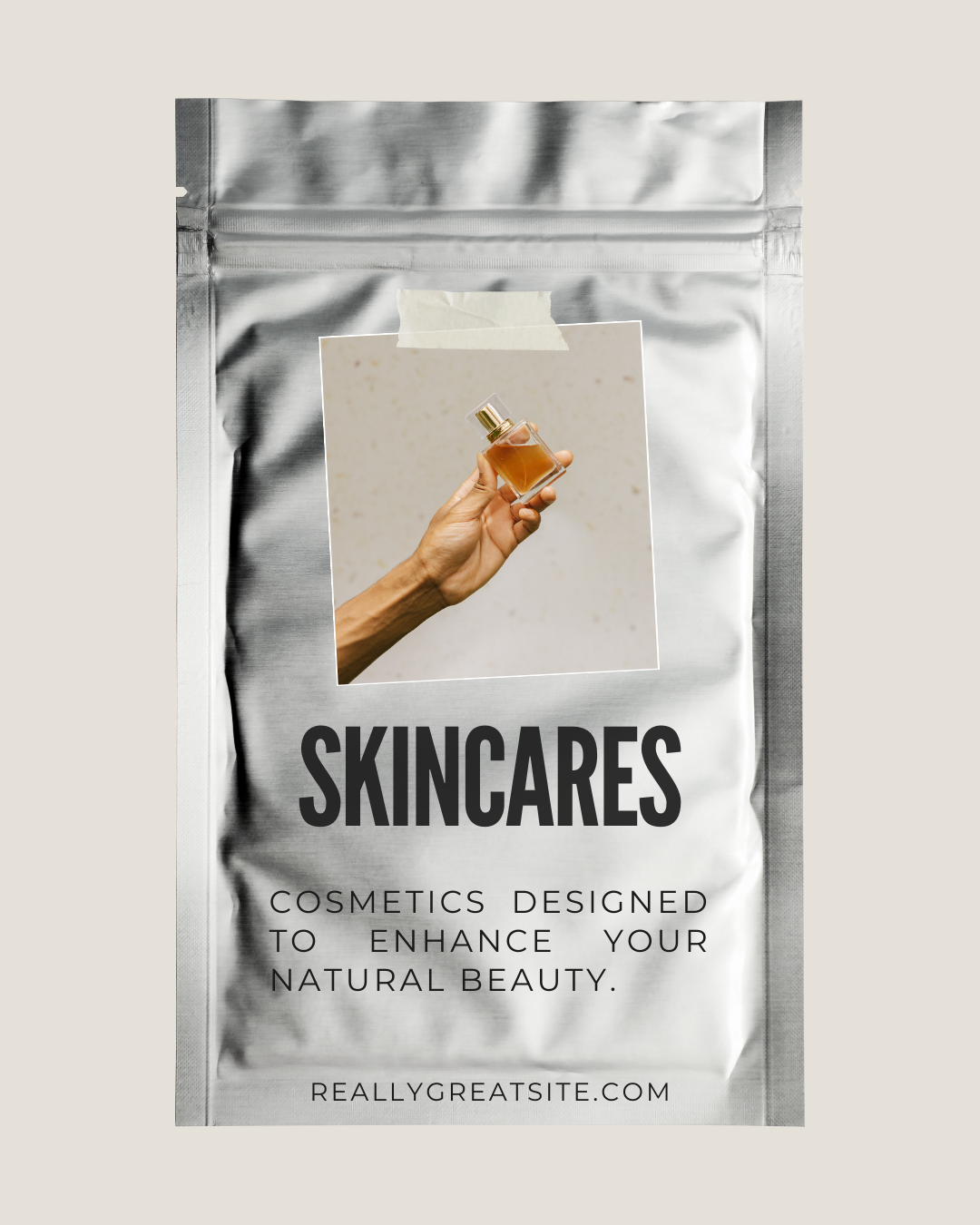 Metallic Modern Minimalist Skincare Instagram Post